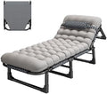 Folding Camping Cot for Adults Heavy Duty Outdoor Bed with Carry Bag Layer Travel Camp Cots Portable Cot Extra WideFold up Beds for Adults 4 Speed Adjustable Backrest with Removable Headres