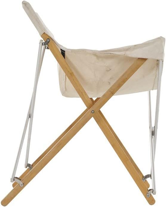 Snow Peak Take! Bamboo Chair LV-085 Designed in Japan Made of Canvas and Bamboo for Indoor Outdoor Use Lifetime Product Guarantee White