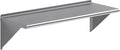 NSF Certified 18 Gauge Heavy Duty Stainless Steel Wall Shelf with Brackets for Kitchens Utility Rooms Storage Offices &amp Home (48 x 18)