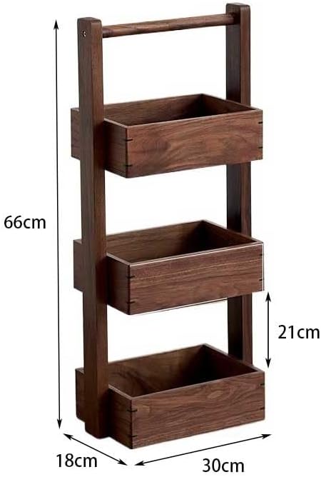 JITUIHOM Kitchen Rack Shelves Bathroom Kitchen Storage Racks Desktop Snacks Fruit and Vegetable Baskets(Medium)
