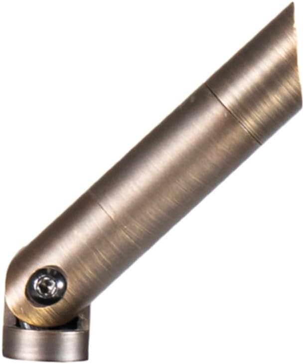 VOLT 12V 2W Nano Brass LED Outdoor Spotlight (Bronze) 85 Lumens 2700K Warm White for Low Voltage Landscape Lighting in Yard Lawn Planter Garden Shrub or Flower Bed