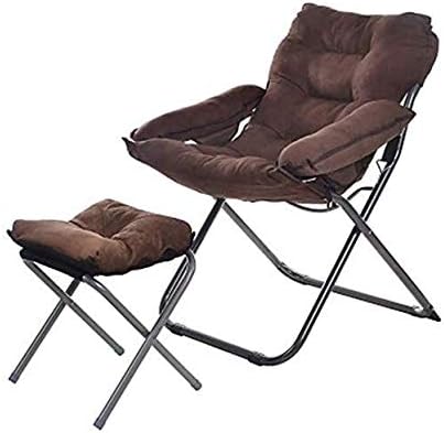 Folding Camping Chair Comfy Sofa Chairs Deck Chairs Lazy Sofa Lounge Chair Armchair Folding Chair Lunch Break Portable Outdoor Fishing Chair Fabric