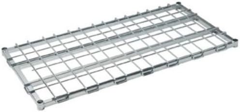 Dunnage Shelf with Wire Mat - Chrome - 18in. W x 60in. L