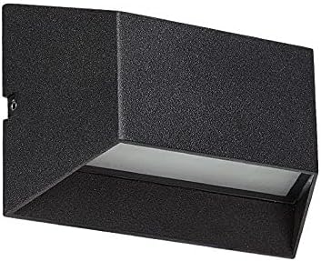 6W LED Outdoor/Indoor External Wall Sconces Light Waterproof Fixture Door Gate Step Stair Surface Mount Lamp Black Warm White