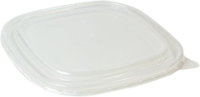 PacknWood 210PCARL1717PET 25-46 oz 6.7 x 6.7 x 0.2 in. Square Polyethylene Terephthalate Lid for The 210PCAR Range - 300 Piece