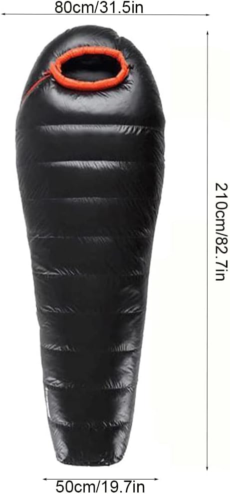 Down Sleeping Bag Filling 1000g White Goose Down Winter Sleeping Bag Ultralight Backpacking Mummy Down Sleeping Bag for Lightweight Hiking &amp Camping