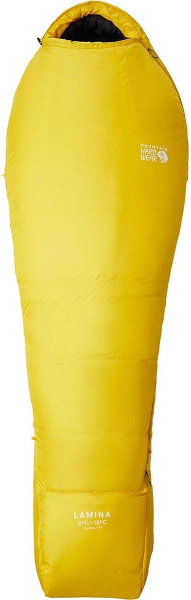 Mountain Hardwear Lamina 0 Sleeping Bag: 0F Synthetic Electron Yellow Long/Left Zip