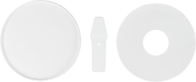 Restaurantware LIDS ONLY: Coppetta 3.82 x 0.63 Inch To Go Cup Lids 200 Durable Ice Cream Cup Lid - With Plastic Spoon For Hot &amp Cold Foods White Paper Disposable Lid For Dessert Cups