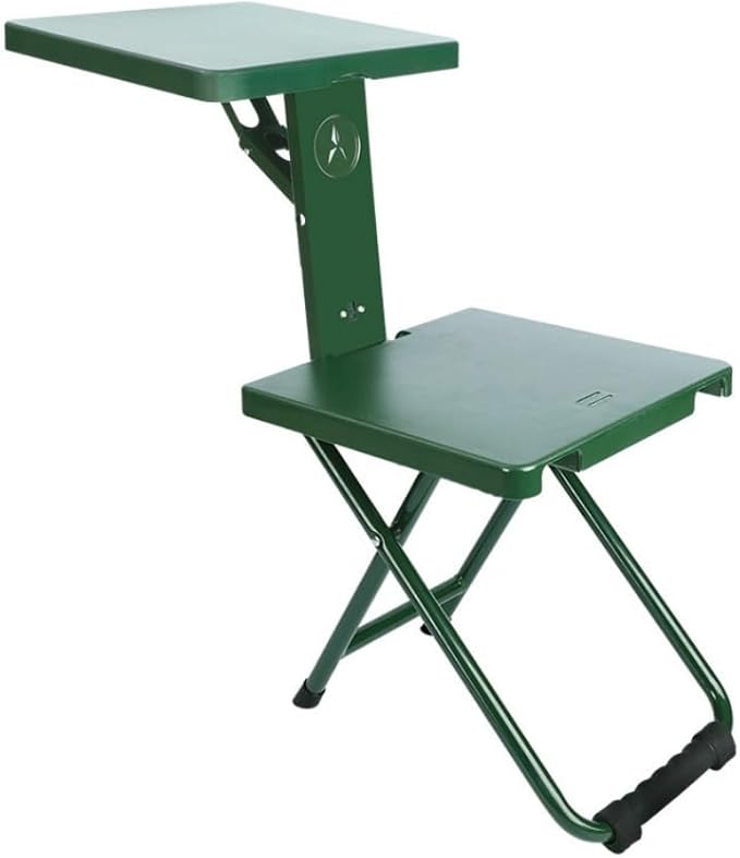 Folding Camping Chair Stool Portable Fishing Stool Multi-Functional 3 in 1 Folding Chair with Side Table for Outdoor Camping Hunting Hiking Beach Picnic