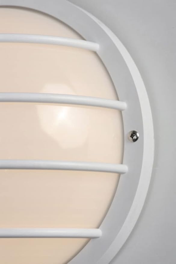 Maxim Lighting 10112FTWT Bulwark-1 Light Outdoor Wall Sconce-10.25 Inches Wide by 10.25 inches high Finish Color: White
