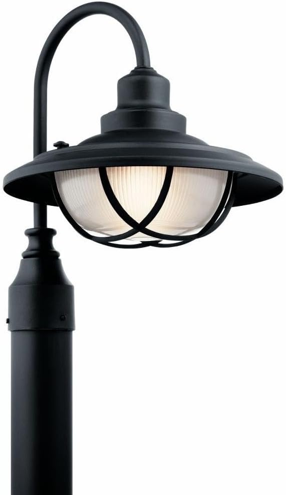 Kichler 49694BKT Harvest Ridge Outdoor Post Lantern in Textured Black