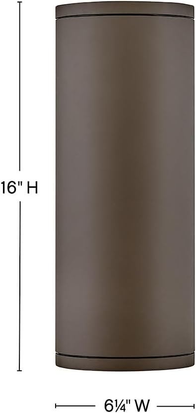 Hinkley Silo Large Up/Down Light Wall Sconce Architectural Bronze