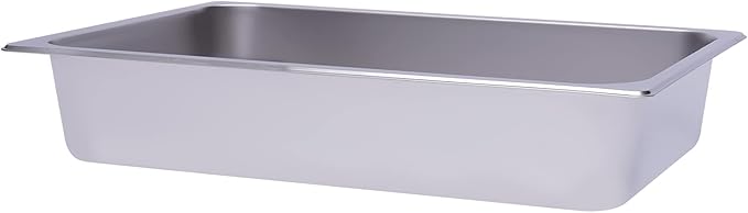 6 Pack Full Size Stainless Steel Steam Hotel Pan 20.87 x 12.99 x 4 In Pan Food Service Steam Table Pan for Party Kitchen Restaurant Hotel
