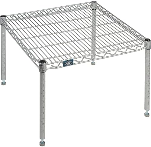 Nexelate Silver Epoxy Wire Dunnage Rack 24W x 24D x 14H