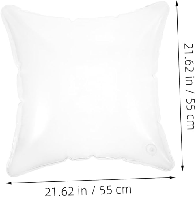 BESTonZON Transparent Inflatable Pillow Comfortable Blow Up Camping Pillow for Travel Hiking Multifunctional Lumbar Support Pillow for Neck Support Versatile