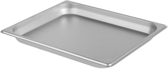 TrueCraftware-Half Size 1-1/4 Deep Stainless Steel Anti-Jamming Steam Table Pan 22 Gauge- Chafing Steam Food Pan Anti-Jam Steam Table Hotel Pan for Restaurant Family Events Personal Catering Use
