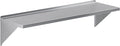 AmGood 18 x 60 Stainless Steel Wall Shelf | Appliance &amp Equipment Metal Shelving | NSF | Kitchen Restaurant Garage Laundry Utility Room | Heavy Duty | Squared Edge