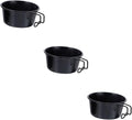 Mipcase 3pcs Stainless Steel Camping Bowl Lightweight Dish for Outdoor Cooking Picnic to Clean Smooth Camping Accessory for Food Preparation