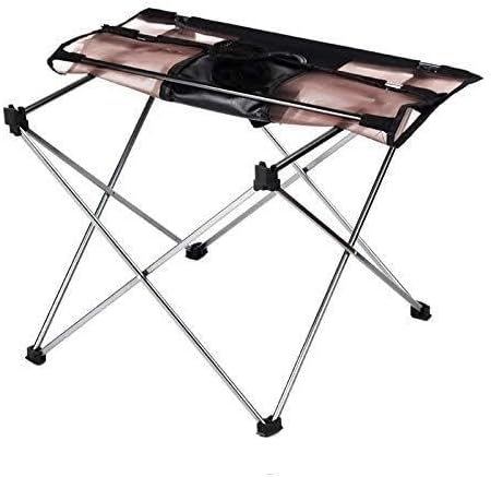 Portable Aluminum Outdoor Folding Table – Lightweight and Foldable – Ideal for Camping Hiking Picnic Travel and BBQ – 43x56x40CM