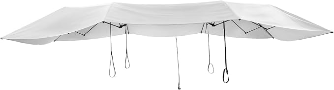 Semi-Automatic Car Canopy Tent 13.78x7.2ft Folding Sun Protection Car Awning Cover Removable Carport Umbrella Portable Universal Auto Shading Protection for Sedan SUV Parking Outdoors (Silver Gray)