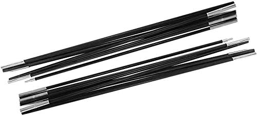 4.9M Tent Poles Replacement for Tarp Multi Sections Foldable Adjustable Fiberglass Tarp Poles for Camping BackpackingLightweight Replacement Tent Poles