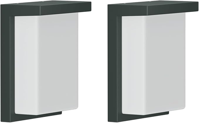 Tipace 2 Pack Modern Outdoor Led Wall Light30W 3000K 1200Lumen Porch &amp Patio Hardwired Outside Wall Mount Wall SconcesExterior IP65 Waterproof Aluminum Wall Lamp for Front Door Garage Garden