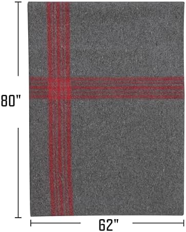 Rothco Striped Outdoor Wool Blanket – Heavyweight Warm and Comfortable Emergency Cover