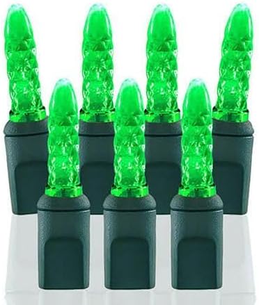 Pro Christmas M5 LED Christmas Lights - 70 Count Mini 5mm String Lights - Professional Grade Indoor/Outdoor Commercial Holiday Light Set for Trees Bushes &amp Décor - Green