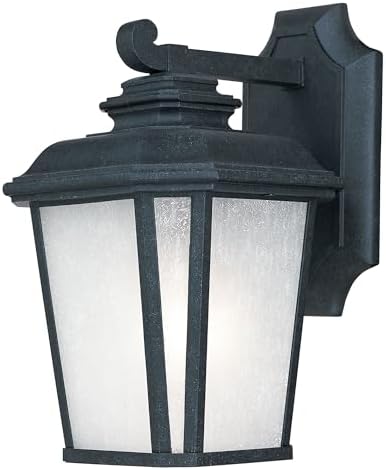 Maxim Radcliffe-One Light Small Outdoor Wall Mount in Early American Style-7 Inches Wide by 11.25 inches high