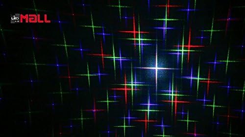 LedMall Motion 8 Patterns in 1 Red Green and Blue Outdoor Christmas Laser Lights Projector with remote control and Security Lock
