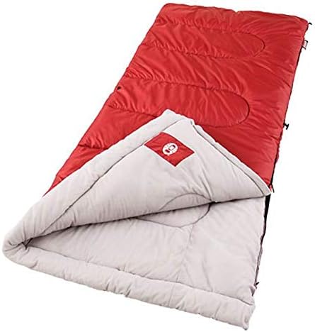 Coleman Palmetto 30⁰F Adult Sleeping Bag Cool-Weather Sleeping Bag with Snag-Free Zipper &amp Soft Liner Machine Washable