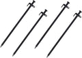 4Pcs Heavy Duty Steel Tent Stakes Multiuse Pegs for Outdoor Camping Awnings and Canopies Durable Construction Portable Design for Camping