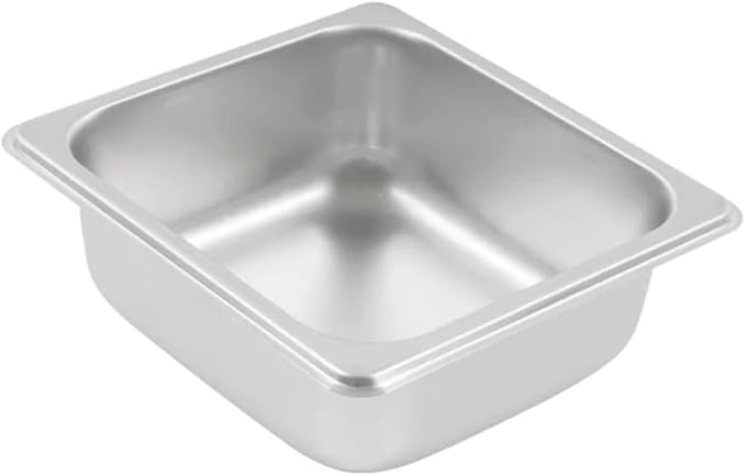 Soro Essentials- 1/6 Size 2-1/2 Deep Stainless Steel Anti-Jamming Steam Table Pan 22 Gauge- Chafer Food Pan Stackable Anti-Jam Steam Pans for Hotel Restaurant Supplies Party Buffet Event Catering