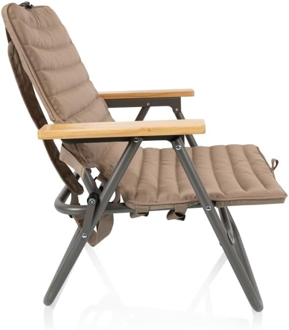Picnic TIME Descanso Padded Beach Chair Low Camping Chair with Removable Washable Cover Backpack Beach Chair