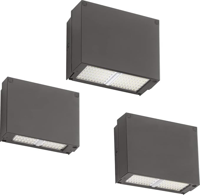 Lithonia Lighting 12.3 LED Wall Pack Outdoor Light Fixture Building Wall Light 5000K Daylight MVOLT 120-277V IP66 Bronze (WPX2 LED 50K MVOLT DDBXD M2)