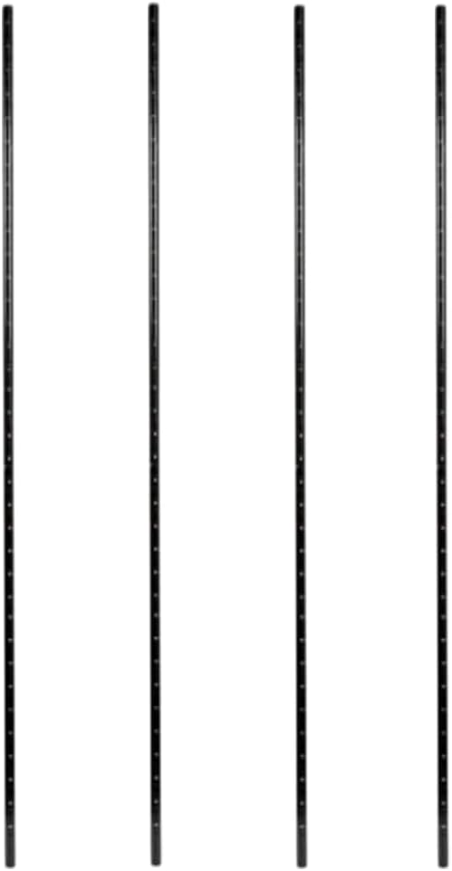 Pack of 4 Mobile Wire Shelving Posts Customize Poles Height: 8 - 86 Heavy Duty Pole (Chrome Black Epoxy Green Epoxy) Replacement Poles for Shelves (1)