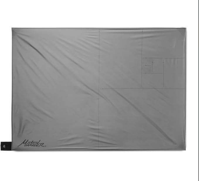Matador Pocket Blanket 4.0 - Blue (Seats 2-4) Foldable Concert and Festival Blanket Sand Proof Beach Picnic Tarp