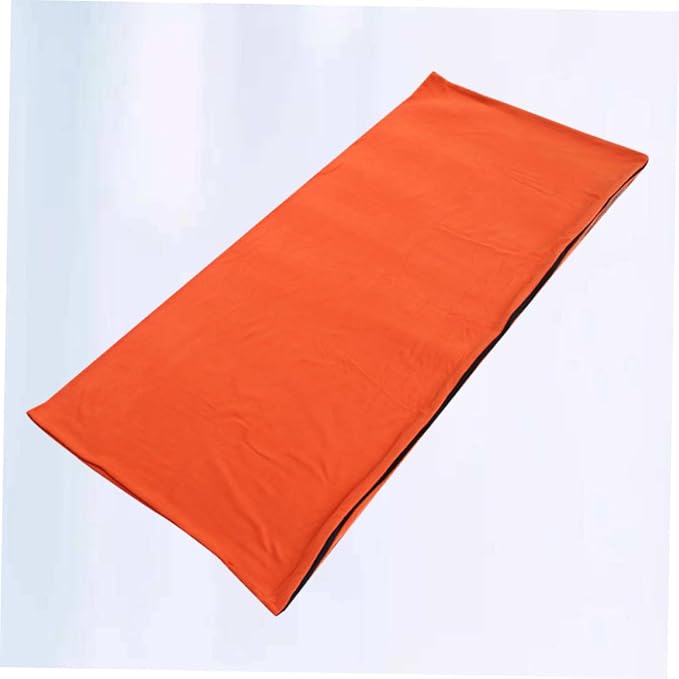 PRETYZOOM Portable Orange Fleece with Adjustable Opening and Breathable Zipper Compact Travel Storage for Camping Hiking Backpacking and Outdoor Activities Multifunctional Linkable Design