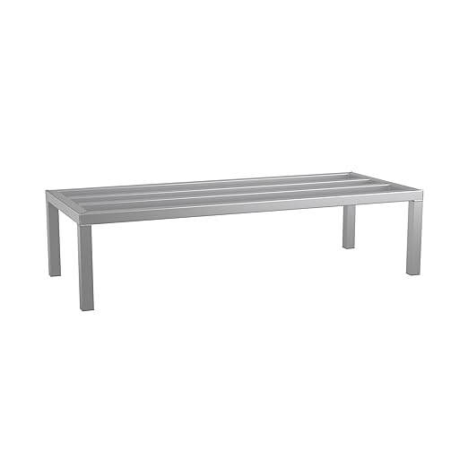 48'' x 20'' x 12'' Aluminum Welded NSF Certified Dunnage Rack - 1685 lb. Capacity for Restaurant Storage Warehouse Garage