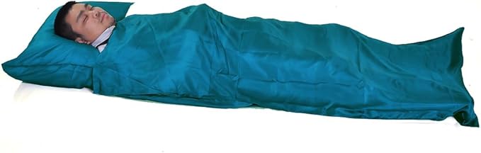 Marycrafts 100% Pure Mulberry Silk Single Sleeping Bag Liner Travel Sheet 83x33