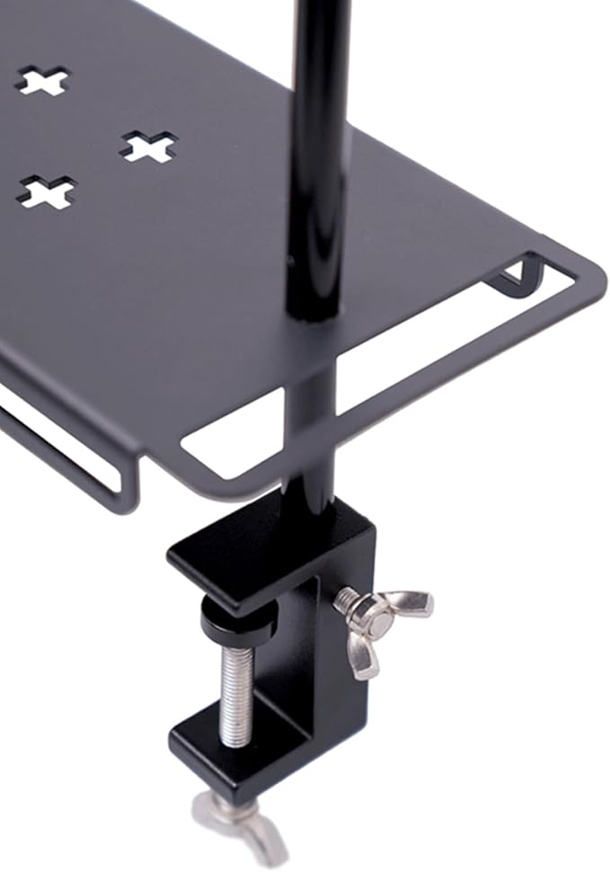 Camping Table Shelf - Outdoor Tableware Rack - Folding Camping Table Rack Portable Beach Shelf Adjustable Height Desktop for Hiking