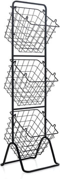 Multi functional iron storage rack three-layer floor standing vegetable and fruit basket living room bathroom balcony universal storage rack