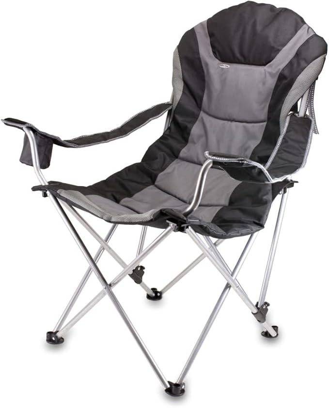 Picnic TIME NCAA Arkansas Razorbacks Reclining Camp Chair - Beach Chair for Adults - Sports Chair with Carry Bag