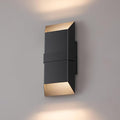 Outdoor Lights Fixture Modern Led Wall Sconce Indoor Black Exterior Wall Lights for House Front Porch Light Outdoor Wall Mount Patio Lights Fixture for Garage Yard 3000K