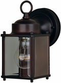 Maxim 6879CLOI Side Door Clear Glass Outdoor Wall Sconce 1-Light 60 Watt 8H x 5W Oil Rubbed Bronze