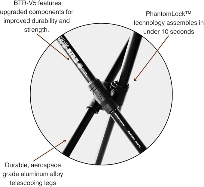 Hillsound BTR Stool for Ultralight Backpacking &amp Hiking Lightweight Camping Chairs Compact Portable Outdoor Seat Hunting Adventures Durable Tripod Design Made in Korea