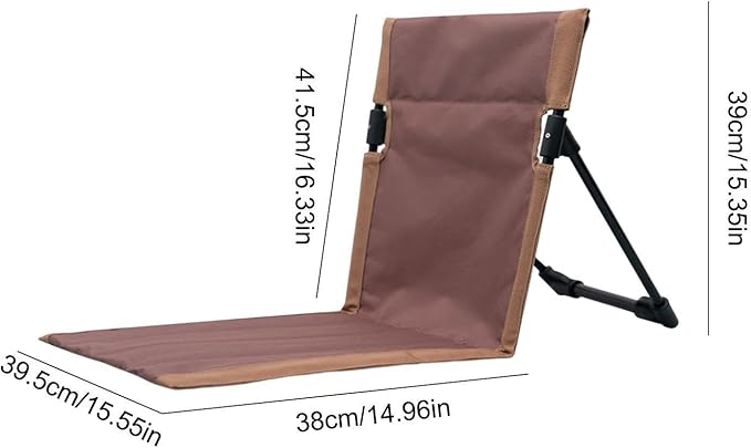 Legless Chair - Folding Chair Camping Folding Beach Chairs | Low Profile Beach Chairs with Stable Triangular Base Beach Chair with High Strength Backpack Beach Chairs for Picnic Camping Travel