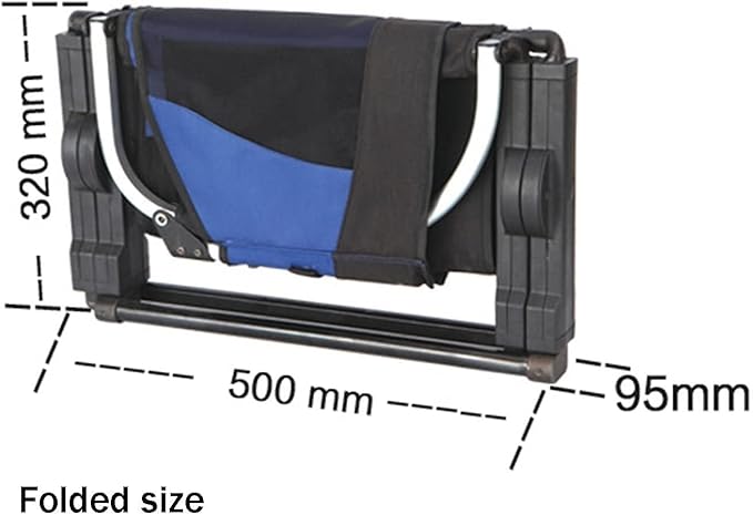 Oversized Heavy Duty Folding Camping Chair with Cup Holder Cooler Bag &amp Storage 450lbs Capacity 600D Oxford Fabric 6061 Aluminum Frame