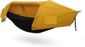 Compatible For Travel Mosquito Net Hammock Waterproof Outdoor Camping Hiking Integrated Tent(Yellow)