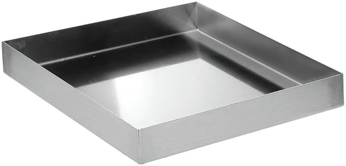 HUBERT Stainless Steel Commercial Food Display Pan Rectangular Merchandising Pan for Deli Cases and Buffets 12 L x 10 W x 1.5 H